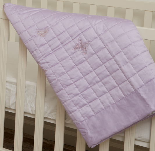 Lavender Butterfly Coverlet
